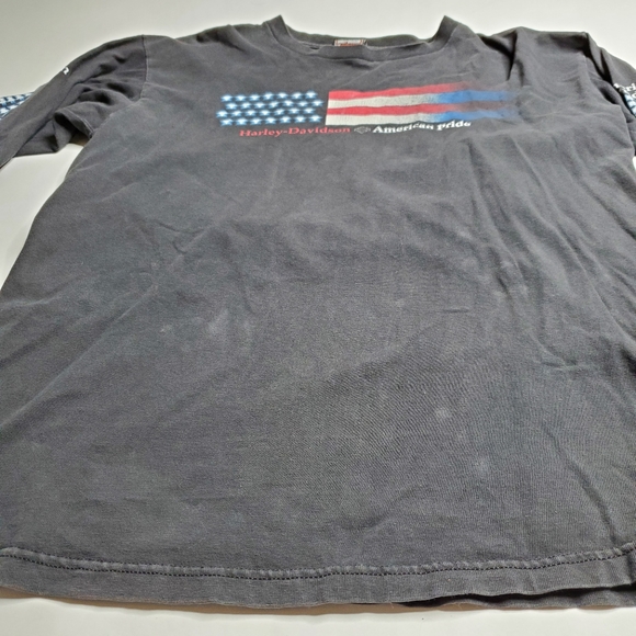 Harley Davidson's Hot Springs AR Motorcycle's American Pride Long Sleeve Size L - Picture 2 of 11